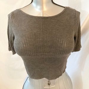Topshop Charcoal Crop Top 8